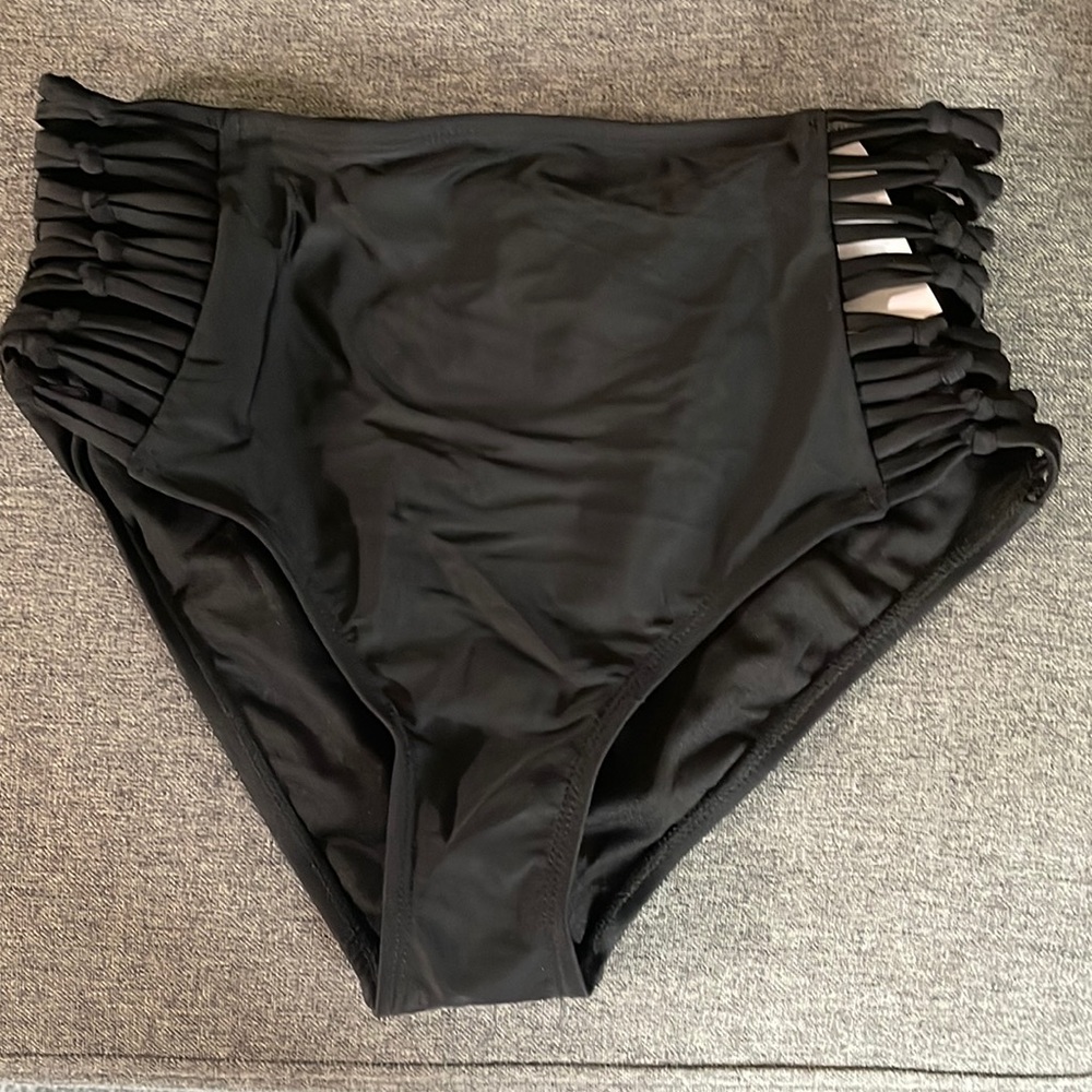 Black bathing suit bottoms